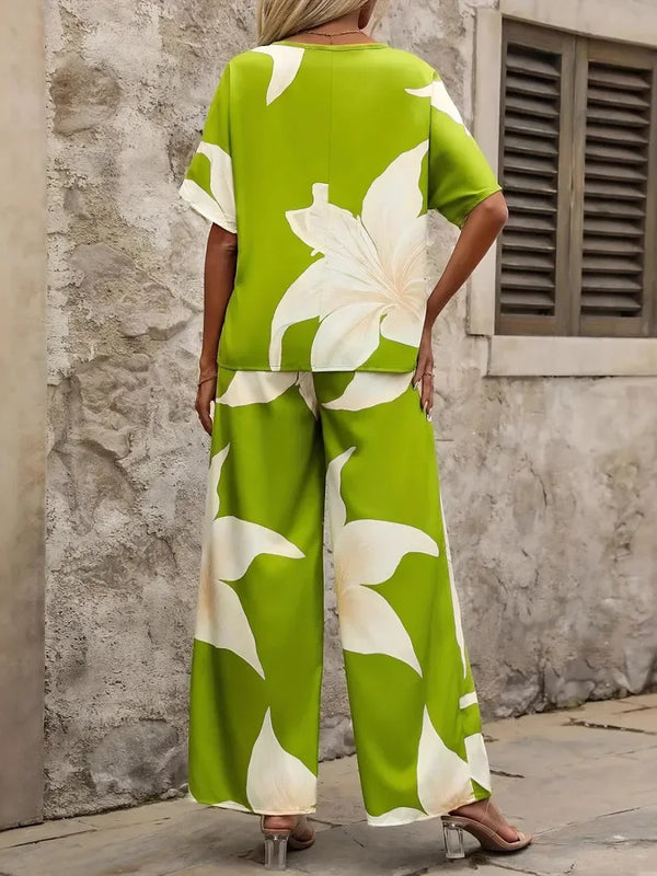 SAIDE™ | S9 TWO PIECE SET - BATWING SLEEVE TOP AND PANTS