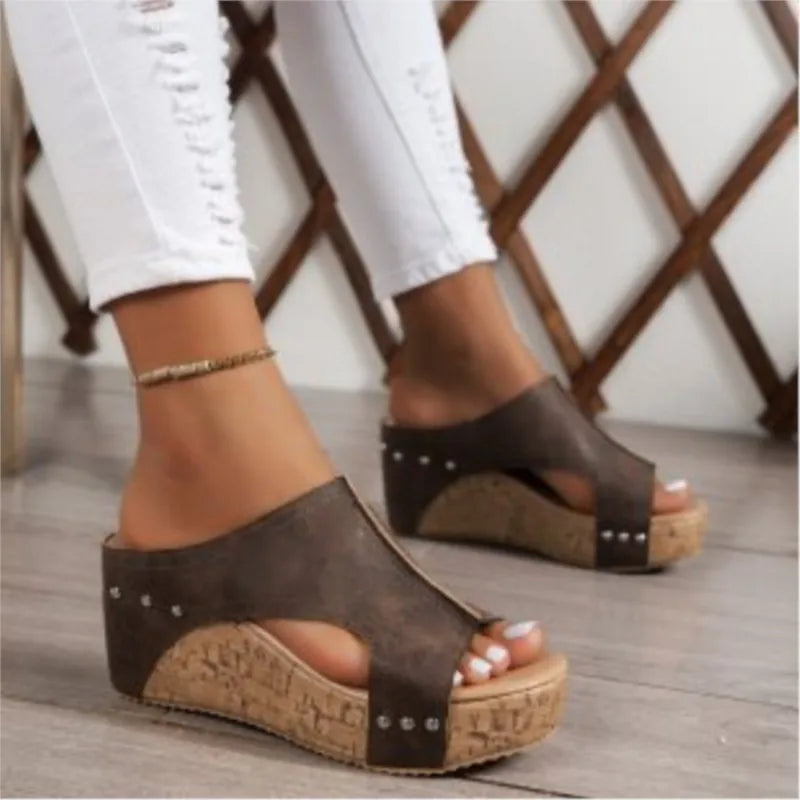 SAIDE™ | S41 SANDALS - ELEGANT WEDGE SANDALS