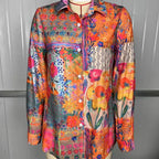 SAIDE™ | S184 TOP - RETRO BOHEMIAN FLORAL LONG SLEEVE CARDIGAN SHIRT