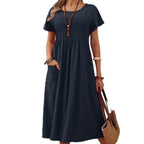 SAIDE™ | S5 DRESS - ELEGANT A-LINE MIDI DRESS