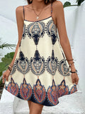 SAIDE™ | S73 DRESS - CASUAL HOLIDAY SEXY BACKLESS PRINT BANDEAU SUSPENDER DRESS