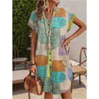 SAIDE™ | S185 TOP - PLUS SIZE CASUAL SHORT SLEEVE TOP