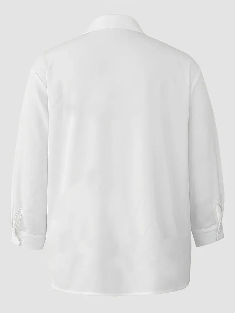 SAIDE™ | S169 SHIRT - LEOPARD PRINT POCKET BUTTON-UP BLOUSE