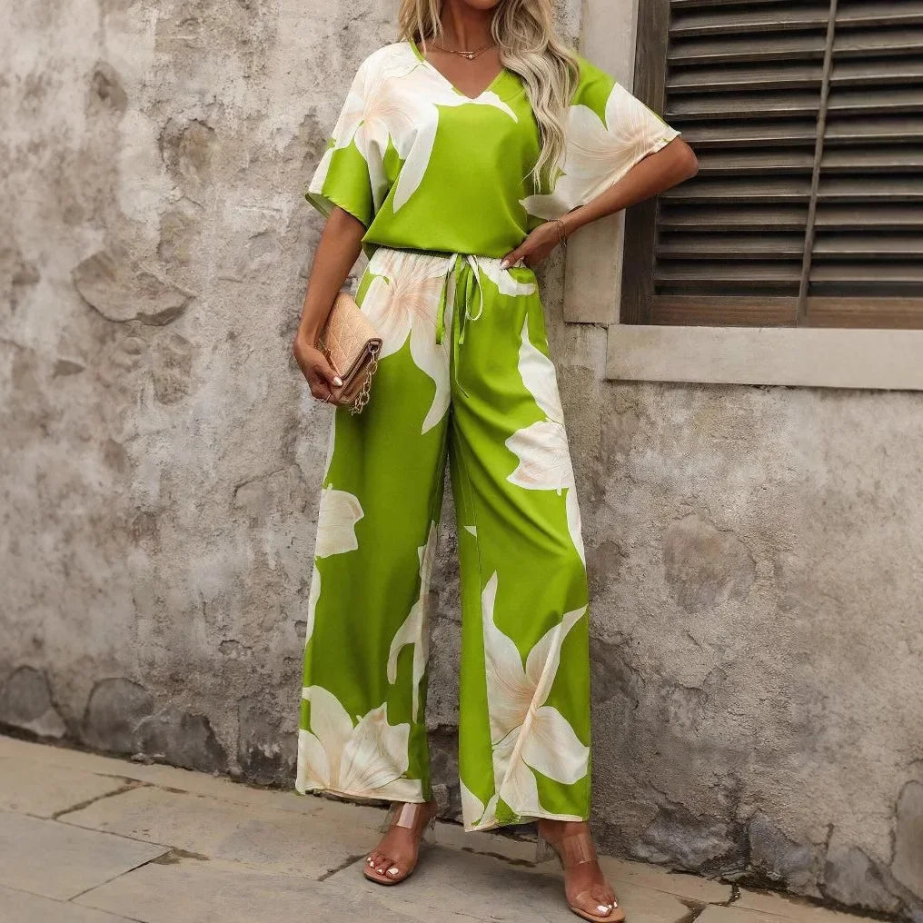 SAIDE™ | S9 TWO PIECE SET - BATWING SLEEVE TOP AND PANTS