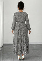 SAIDE™ | S183 DRESS - PLUS SIZE ELEGANT MAXI DRESS