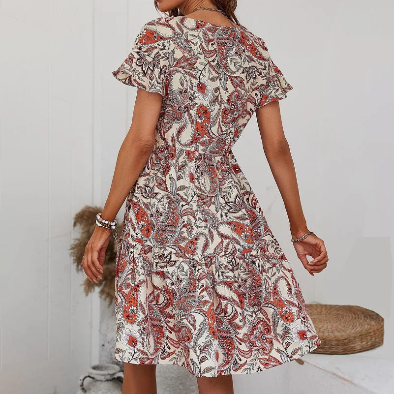 SAIDE™ | S152 DRESS - PLUS SIZE ELEGANT A-LINE MAXI DRESS