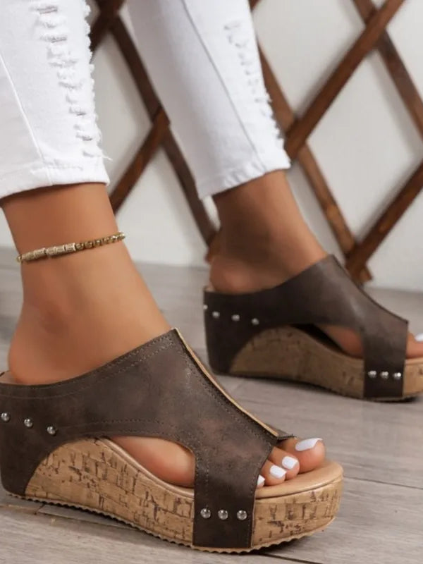SAIDE™ | S41 SANDALS - ELEGANT WEDGE SANDALS