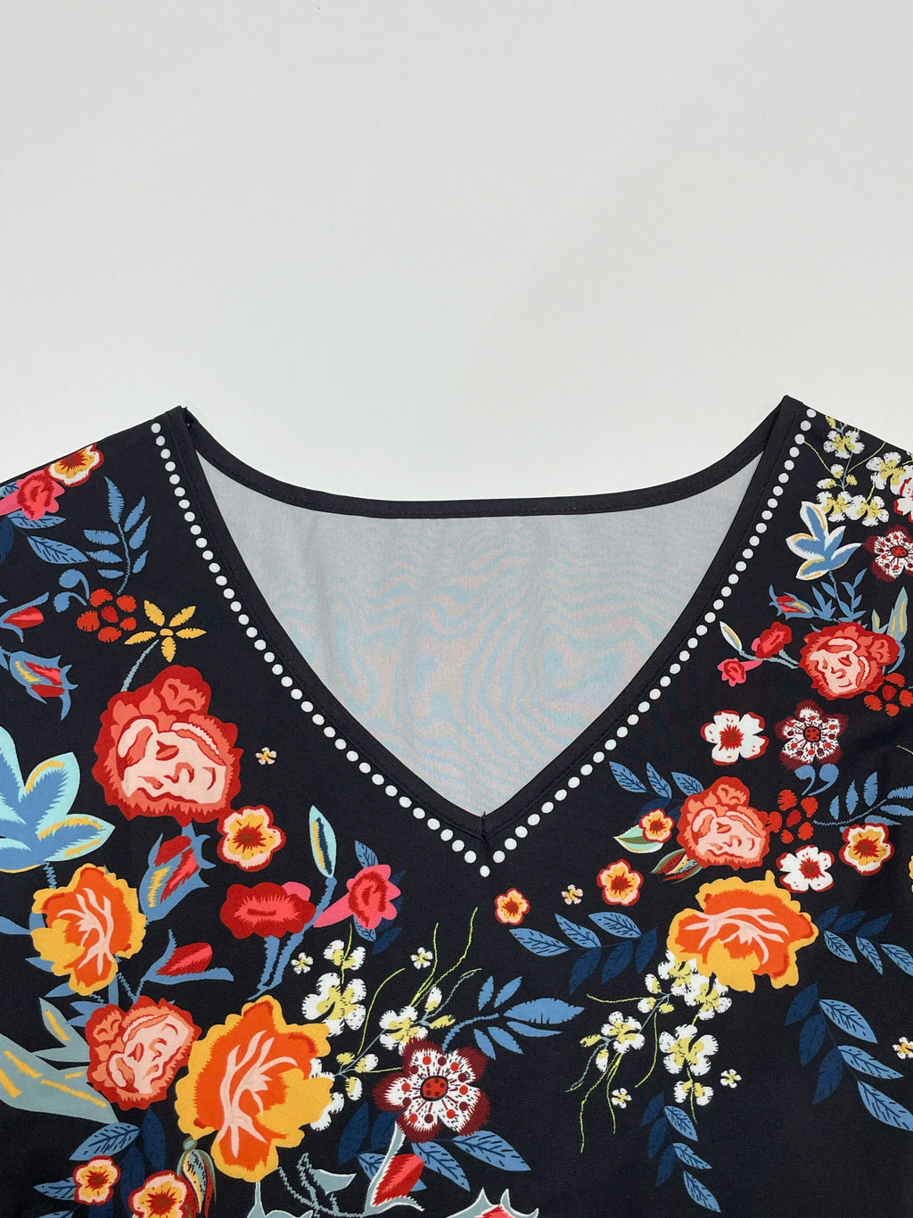 SAIDE™ | S98 DRESS - SUMMER VACATION V-NECK FLORAL PRINT SHORT SLEEVE CASUAL DRESS