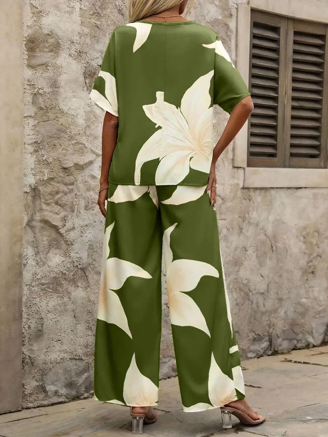 SAIDE™ | S9 TWO PIECE SET - BATWING SLEEVE TOP AND PANTS