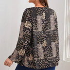 SAIDE™ | S194 TOP - PLUS SIZE CASUAL TOP