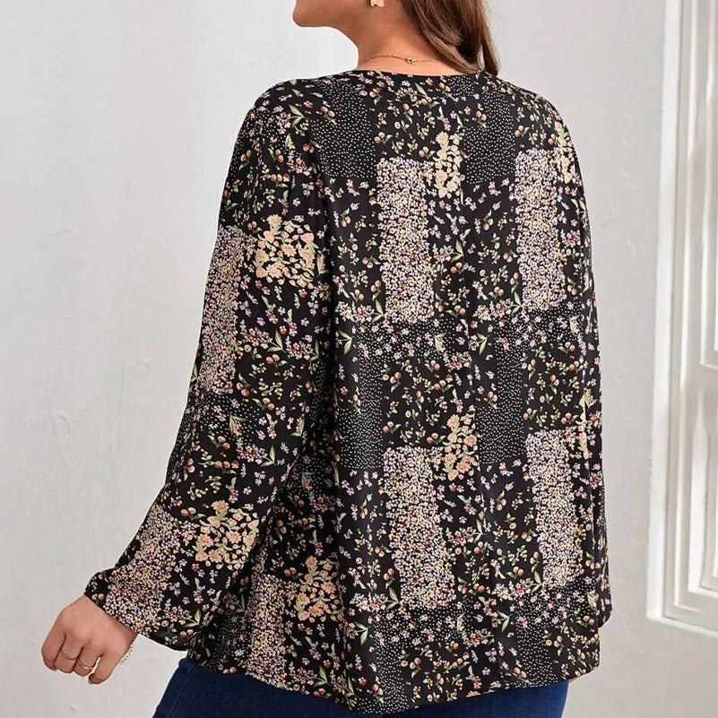 SAIDE™ | S194 TOP - PLUS SIZE CASUAL TOP