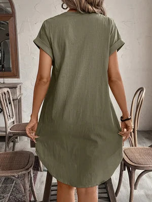 SAIDE™ | S200 DRESS - PLUS SIZE CASUAL SHIRT DRESS