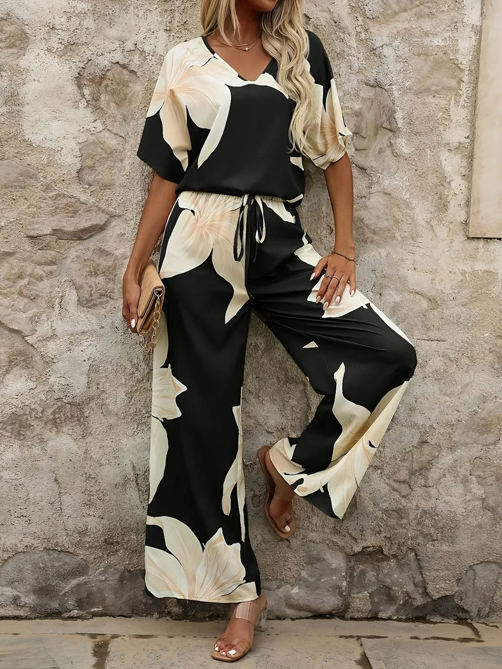 SAIDE™ | S9 TWO PIECE SET - BATWING SLEEVE TOP AND PANTS