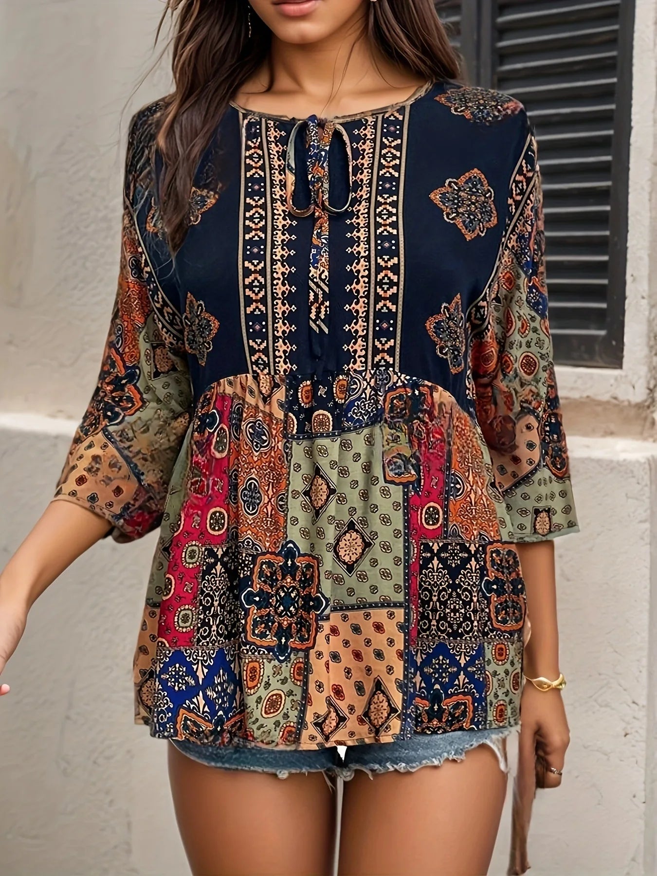 SAIDE™ | S61 TOP - SUMMER BEACH VACATION PRINTED SLEEVELESS TOP