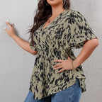 SAIDE™ | S195 TOP - PLUS SIZE CASUAL TOP
