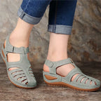 SAIDE™ | S33 SANDALS - STRAPPY BACK BUCKLE WEDGE SANDALS