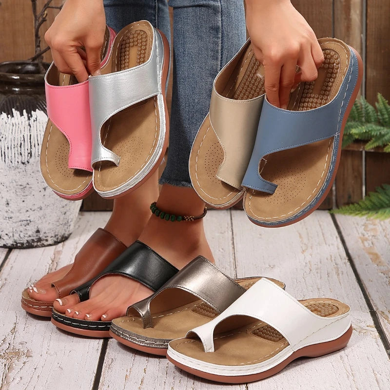 SAIDE™ | S51 SLIPPERS - SUMMER ROUND TOE FLAT BEACH SLIPPERS
