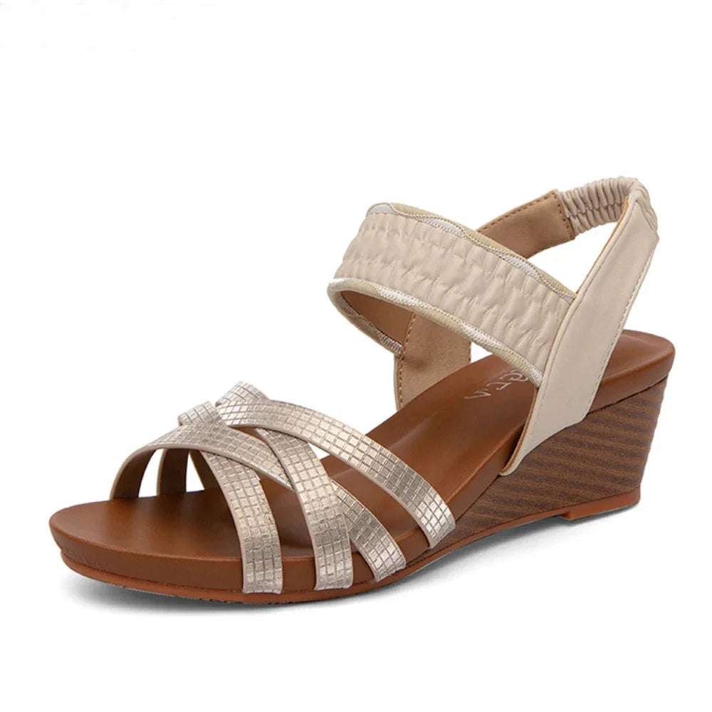 SAIDE™ | S54 SANDALS - ROME FASHION WOVEN WEDGE SANDALS