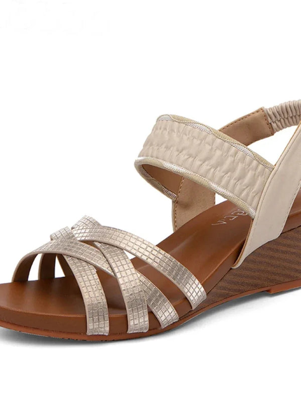 SAIDE™ | S54 SANDALS - ROME FASHION WOVEN WEDGE SANDALS