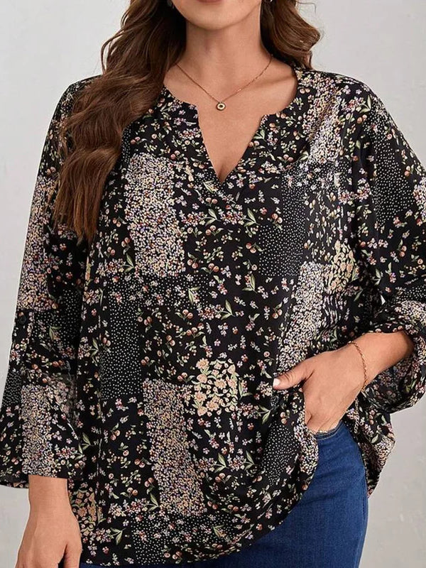 SAIDE™ | S194 TOP - PLUS SIZE CASUAL TOP