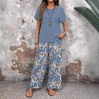 SAIDE™ | S71 SET - CASUAL LOOSE PRINTED PANTS TWO PIECE SET