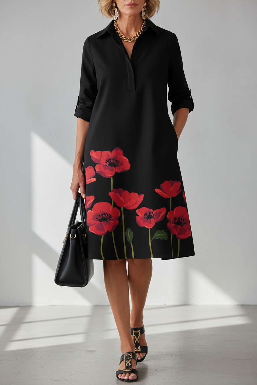 Black Poppy Dress - Professional Bag