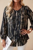 Boho Stripe Blouse – Front Magazine Pose