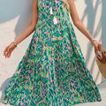 SAIDE™ | S1 SLEEVELESS BOHEMIAN TASSEL DRESS WITH TIE-DYE PRINT