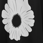 Material Close-Up - White Daisy Print