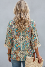 Paisley Print Top - Back View