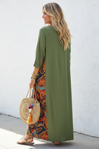 S100 vintage patchwork dress back view