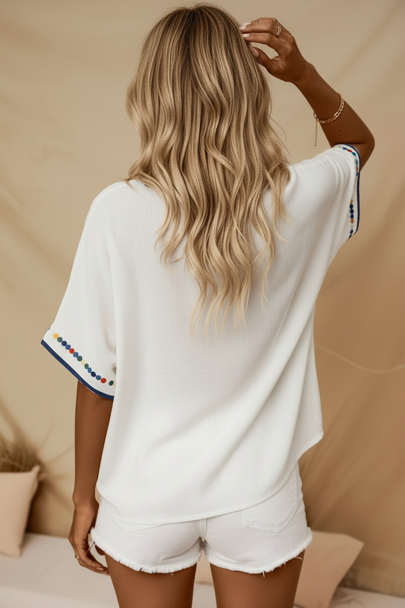 S122 Embroidered Shirt - Back with New Accessories