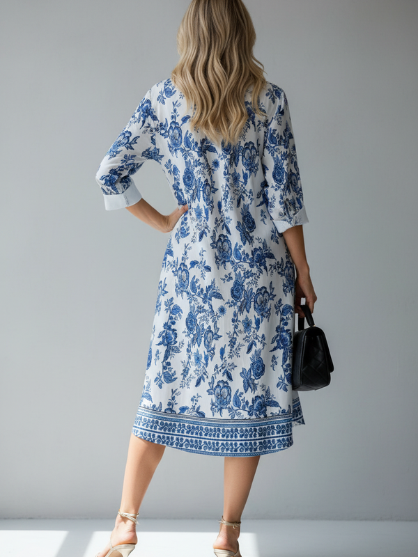 SAIDE™ | S149 DRESS - ASQ LONG SLEEVE SHIRT DRESS