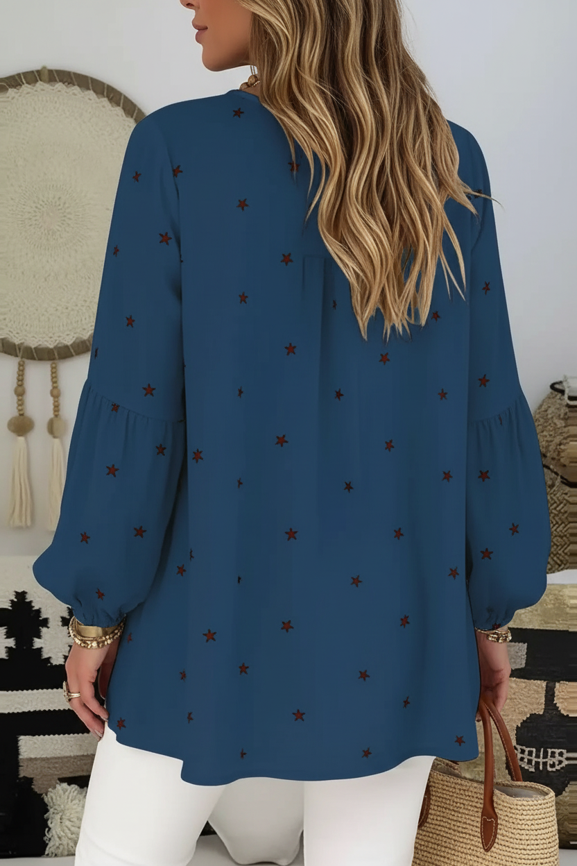 S156 Blue Top Back View