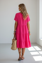 S164 Dress Back View - Full Body