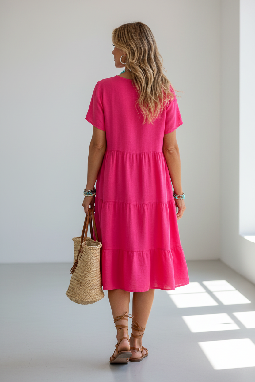 S164 Dress Back View - Full Body