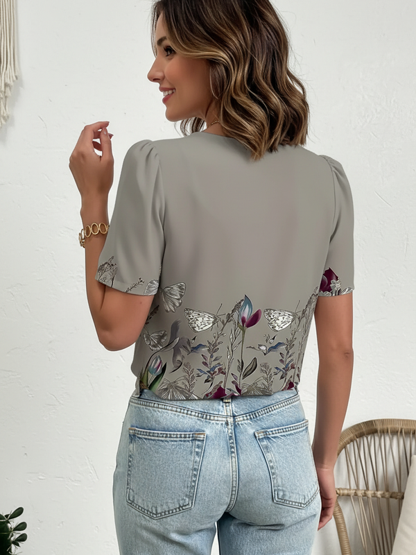 SAIDE™ | S96 BLOUSE - ELEGANT LOOSE FASHION TEMPERAMENT LONG SLEEVE PRINTED SHIRT